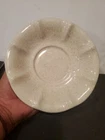Vintage McCoy Stone White Color Bowl With Red Speckles Scalloped And Heavy EUC