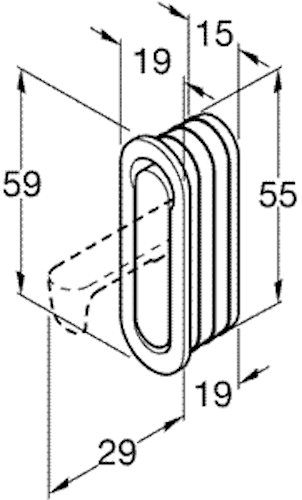 Pocket Flip Up Hideaway Door Handle Cavity Inset Door Choose Finish - Picture 7 of 7