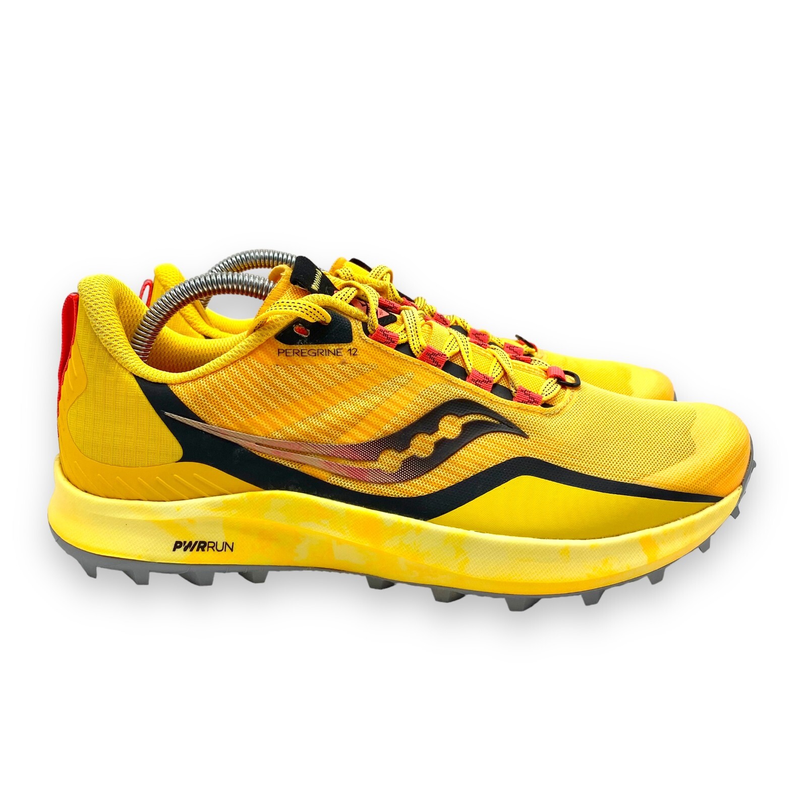 Zapatos deportivos amarillos Saucony Peregrine 12 Trail para hombre talla 9 EE. UU. S20737-16
