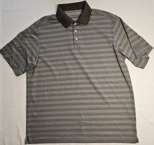 Mens Walter Hagen Hydro-Dri Short Sleeve Striped Polo Shirt Size Large
