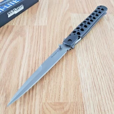 Cold Steel Ti-Lite Folding Knife 6" CPM S35VN Steel Blade Black Aluminum Handle