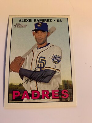 2016 Topps Heritage High Number #606 Alexei Ramirez San Diego Padres