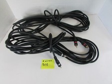 2 Stereo Audio Cables Black Male to Male 24 Feet each  S11