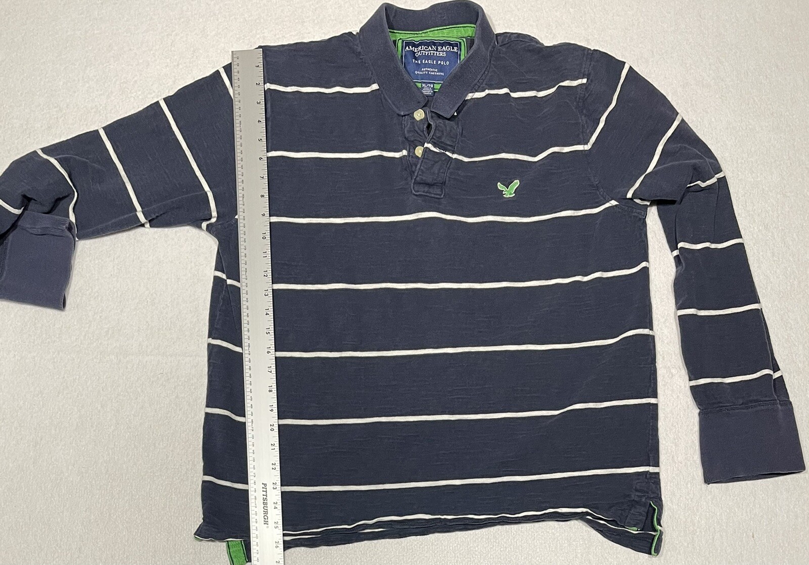 Men's Extra Large American Eagle Collared Henley … - image 5