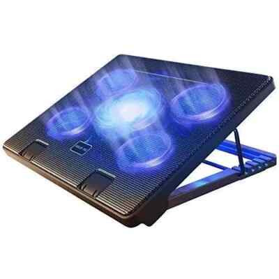 Kootek Laptop Cooling Pad 12''-17'' Cooler Pad Chill Mat 5 Quiet Fans LED Lights