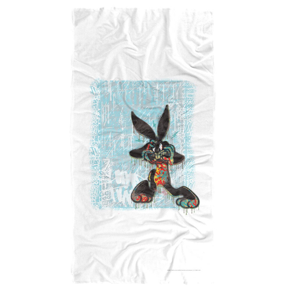 Looney Tunes 30x60 Graffiti Rabbit Beach Towel for Summer Fun