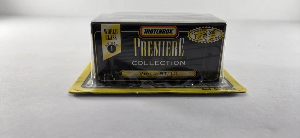 1995 Matchbox Premiere Collection Series 1  Dodge Viper RT/10-Yellow-1/64-NIP - Image 2 of 4