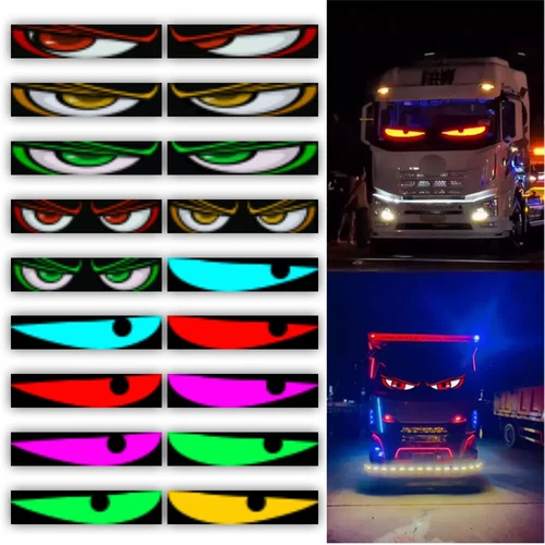 HOT Truck-Specifico Occhio del Diavolo Schermo LED Auto Luce Oculare Camion Luce LED Dinamica - Foto 13 di 22