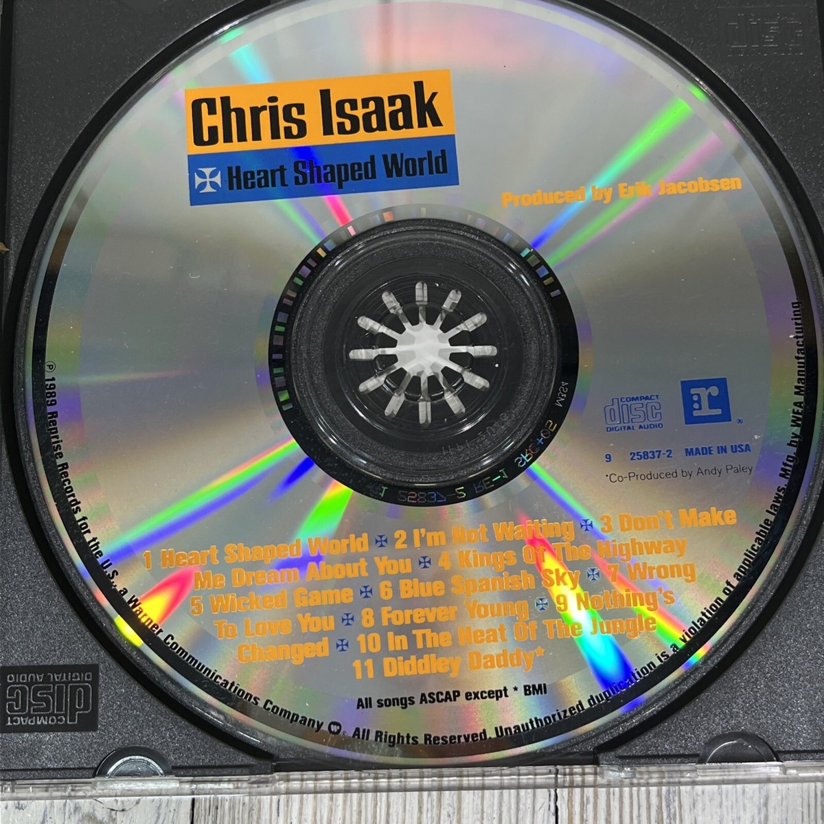 Heart Shaped World by Chris Isaak (CD, Jun-1989, Reprise