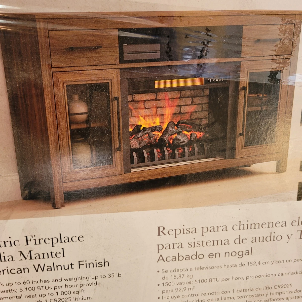 Allen and roth fireplace tv stand deals