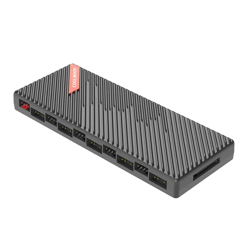 20-Port ARGB & PWM HUB RGB Controller 12V 5V 2-in-1 Integrierter Lüfter Hub