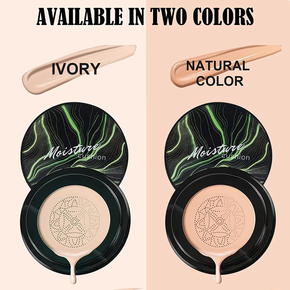 Mushroom Head Air Cushion BB CC Cream Concealer Makeup Foundation Moisturizing - Image 4 of 4