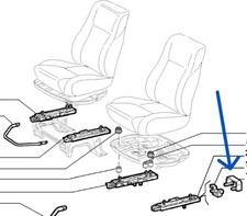 1x ORIGINALE 173176808 RIVESTIMENTO GUIDA SEDILE ANTERIORE FIAT PUNTO GT 146 145