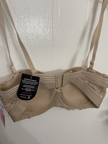 Madenforme 34B Push Up Extreme Lift Beige Lace Bra NWT 5 Way - Picture 3 of 6