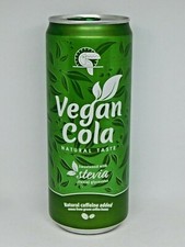 VEGAN COLA Empty Soda Can 330ml Poland 2021 Bottom Open Collectible