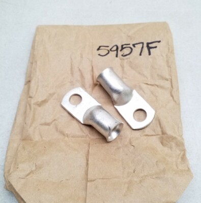 5957F QuickCable Max Lug Straight Terminal 3/0 Ga X 3/8'' Stud - Qty 2pcs