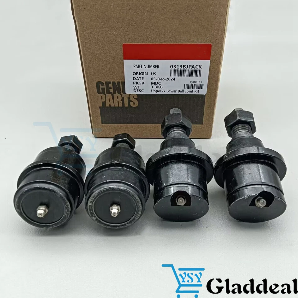 Genuine 4PCS Upper Lower Ball Joints 0313BJPACK For 03-13 Ram 2500 3500 Cummins - Image 2 of 4