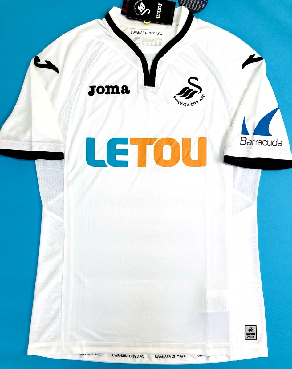 Maillot Joma Swansea City Domicile 2017/18 – Blanc – Taille M – Neuf Avec étiquette