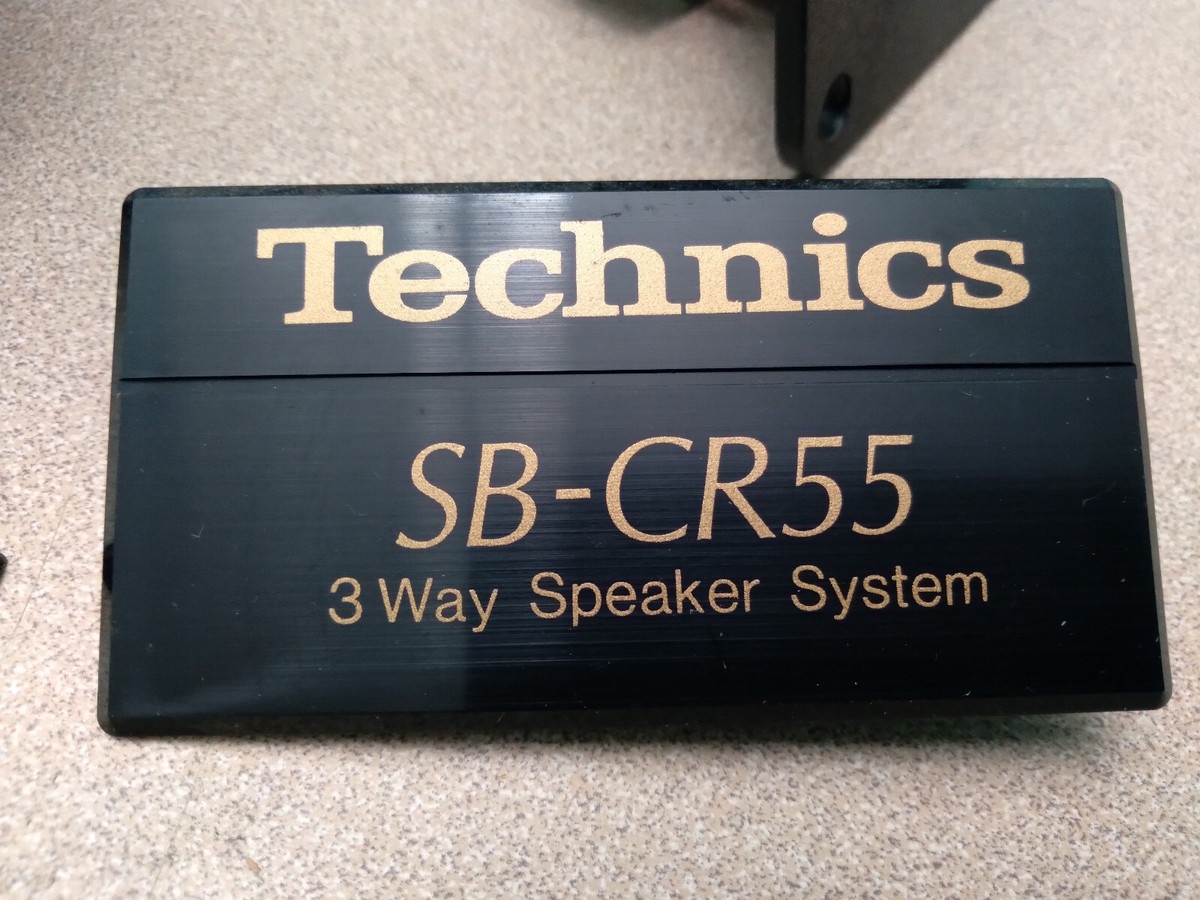 VINTAGE TECHNICS SB-CR55 SPEAKER CROSSOVER BASS TUNE PORT BADGE +