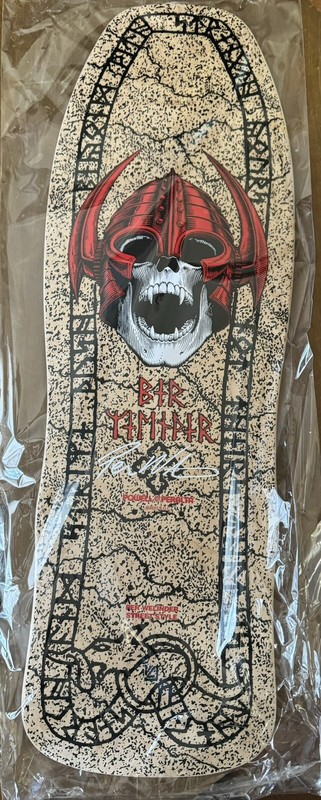 RARE, Signed Per Welinder Powell Peralta Bones Brigade Skateboard W/COA