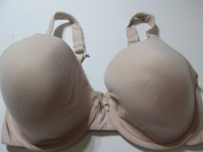 Paramour Bra Size 34DDD Nude Underwired Lined Asjustable Straps Lingerie