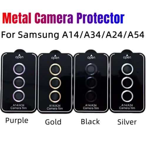 Samsung Galaxy A54 A24 A14 A34 Metal Camera Protector Tempered Glass Lens Cover - 第 11/18 張圖片