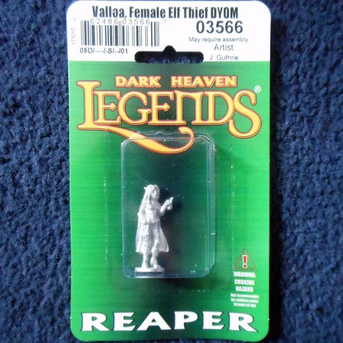 Reaper Dark Heaven Legends 03566 Valloa Female Elf Thief DYOM Rogue Assassin D&D - Picture 5 of 5