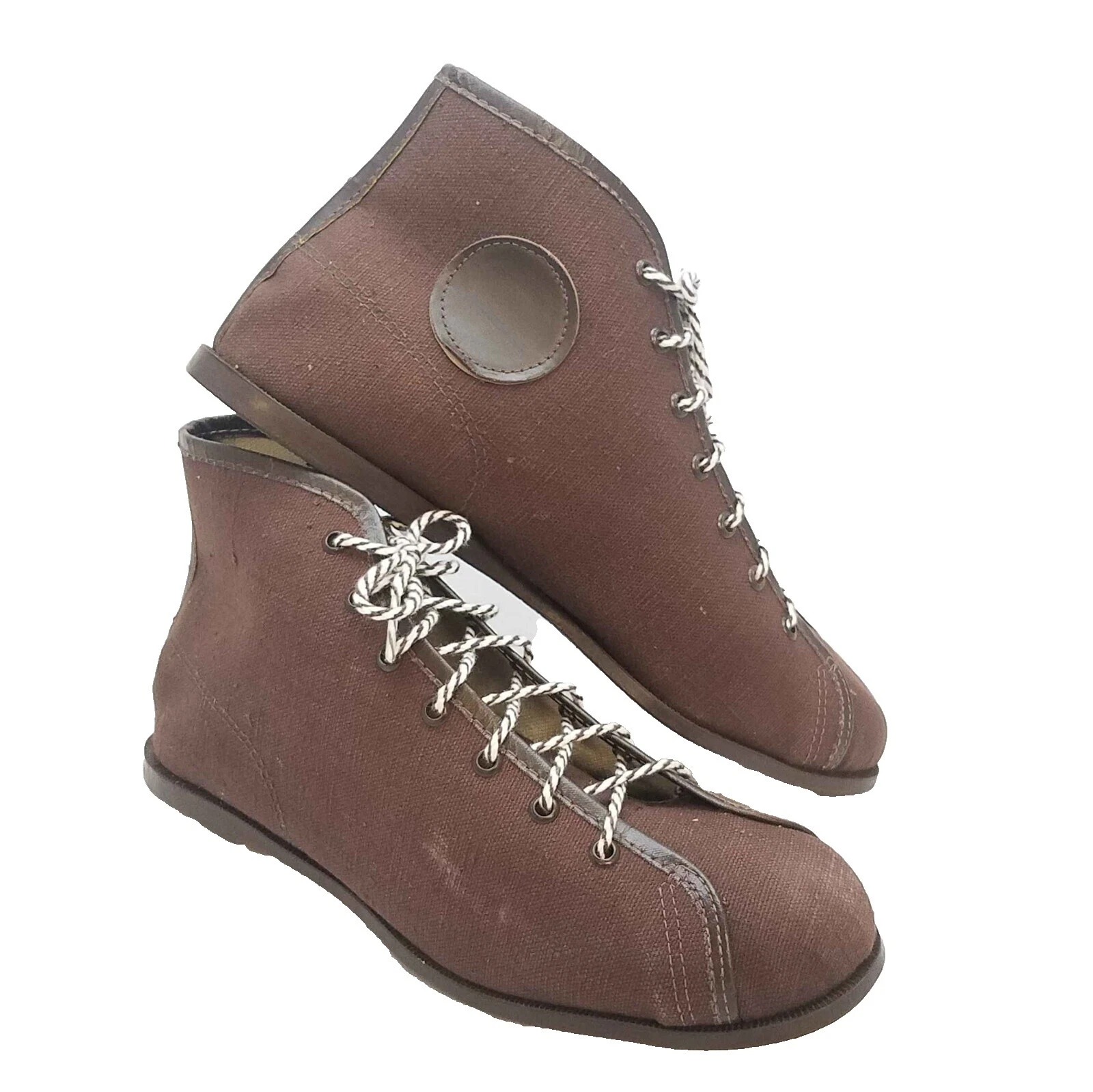 Calzado Vintage Atlético marrón de lona para hombres