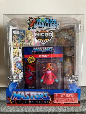 World's Smallest Micro Figure & Comic Book Masters of the Universe Orko