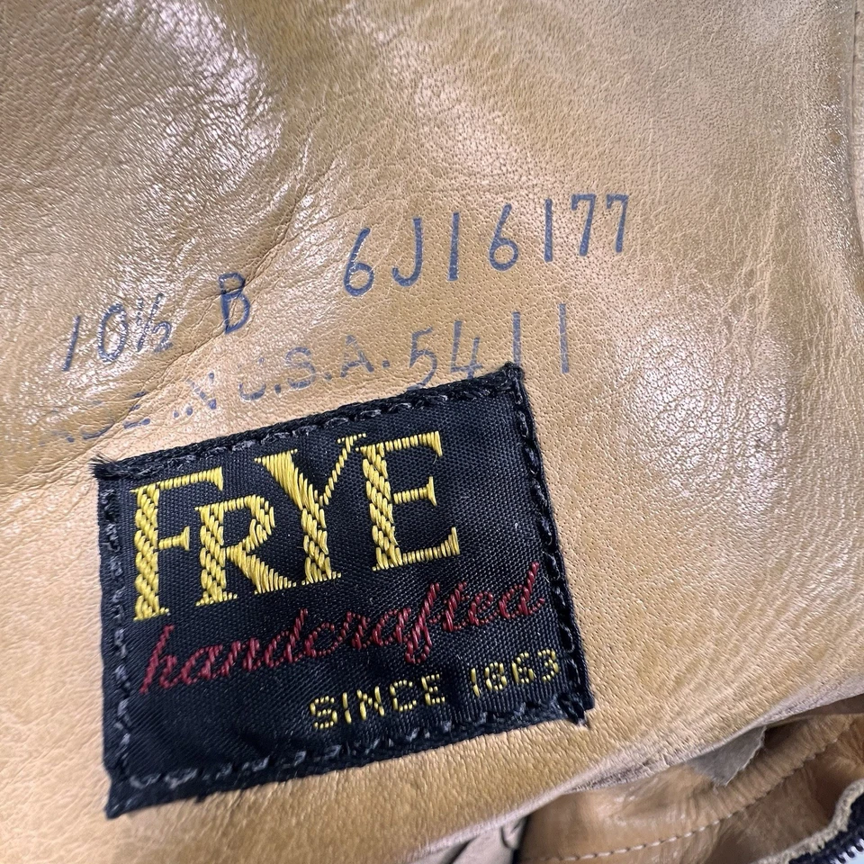 Vintage 70s Frye Boots Short Campus Boots Womens 10.5B USA Y2K - Image 2 of 4