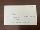 Steve Larmer Signed Index Card Rangers, Black Hawks — photo 2