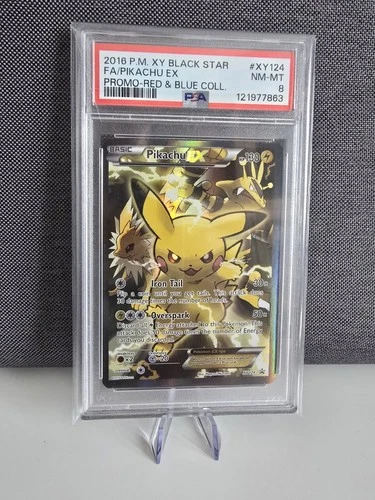 Pikachu EX XY124 Black Star Promo PSA 8