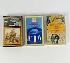 Classical Music Cassette Tape Lot 3 Petrouchka Beethoven Rachmaninoff Symphony