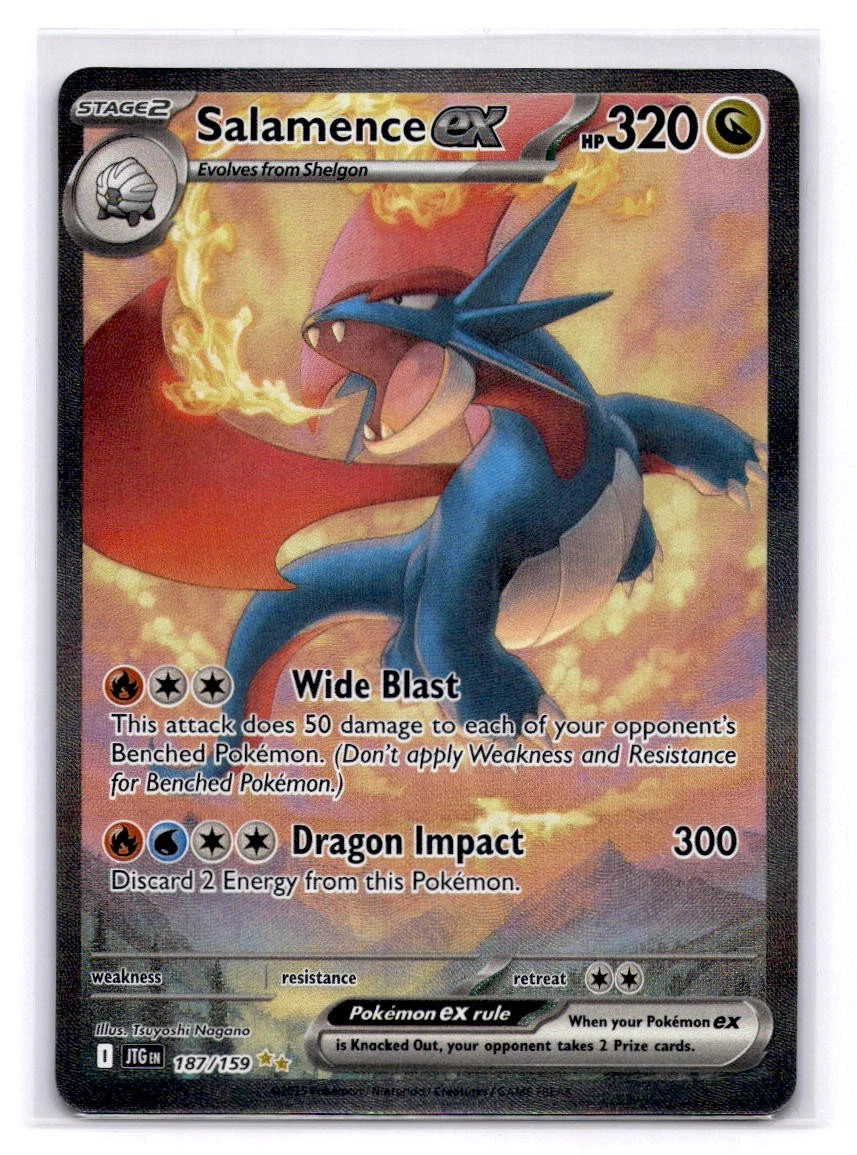 salamence ex pokemon card value Amazon.com: Salamence ex 114/159 – Journey Together – Pokemon Double Rare  Card Lot : Toys & Games main image 0