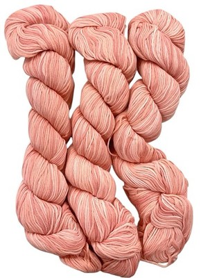 3-80% Silk 20% Bamboo Fiber Yarn 100 G Per Hank Peach & Pastel