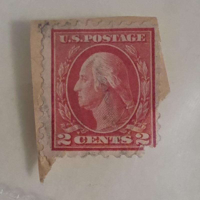 U.S. Postage 2 Cent Washington Stamp Red Used Uncertified Ungraded