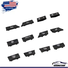 For 2008-16 BMW 5 F10 F01 F12 Set 12 Push Button Caps A/C Climate Control Panel