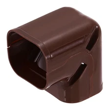 3" PVC Decorative Line Cover, 90°Elbow Tubing Parts, Coffee