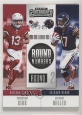 2018 Contenders Round Numbers Silver 74/75 Anthony Miller Christian Kirk 2qw