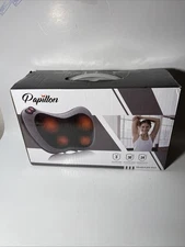 Papillon Shiatsu Back and Neck Massager with Heat, Deep Tissue Kneading JH-006