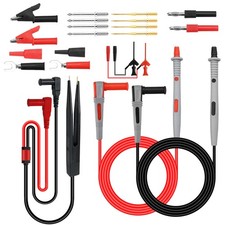 21Pcs Automotive Back Probe Kit Multimeter Test Leads Alligator Clips Wire Tool