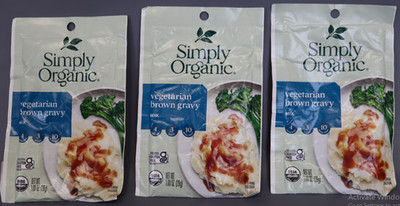Simply Organic Vegetarian Brown Gravy Seasoning Mix  - 1 Oz - Pack of 3
