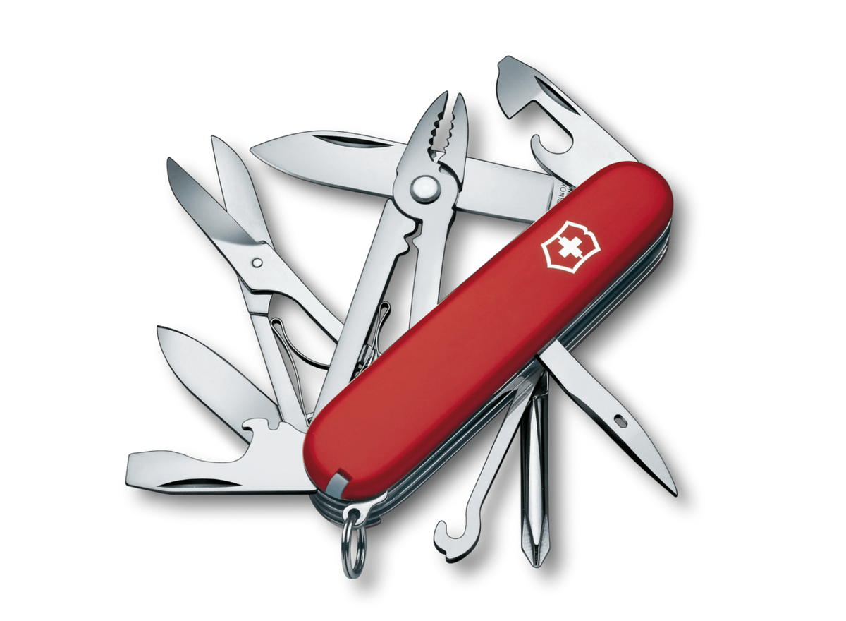 Victorinox Swiss Army Knife Deluxe Tinker Red 91mm MINT for sale