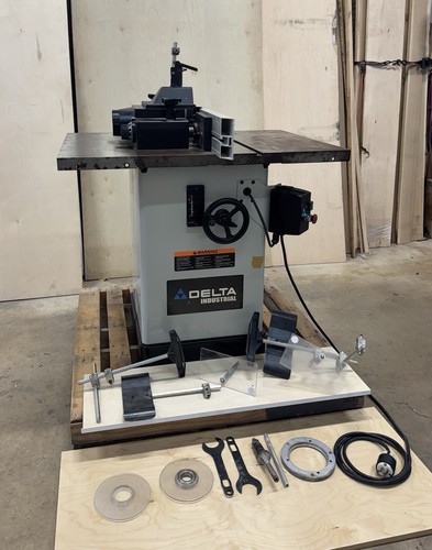 DELTA 5HP INDUSTRIAL WOOD SHAPER 1-1/4" SPINDLE + 3/4" EXTRA SHAFT 230V 1PH