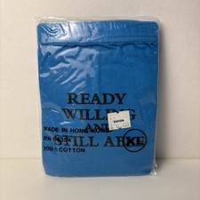 Vintage XL Novelty Panties Ready Willing  Still Able Blue 100 Cotton NOS