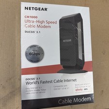 EUC NETGEAR CM1000 Ultra-high Speed Cable Modem DOCSIS 3.1 Comcast Cox Xfinity