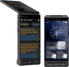 AI Language Translator Device, Dual 4.0’’ Screen Voice Offline Translator