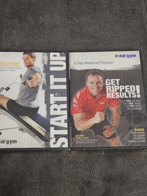Total Gym DVD Lot Get Ripped & Start It Up Your Personal Training Guide Both New