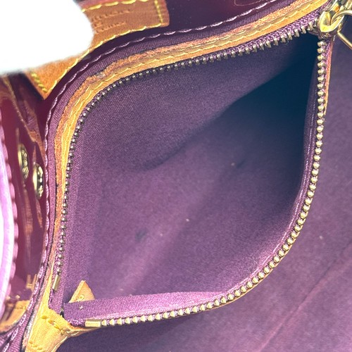 Louis-Vuitton Reade PM Lead PM Hand Bag Vernis M93578 Violet Purple Auth - Picture 10 of 19