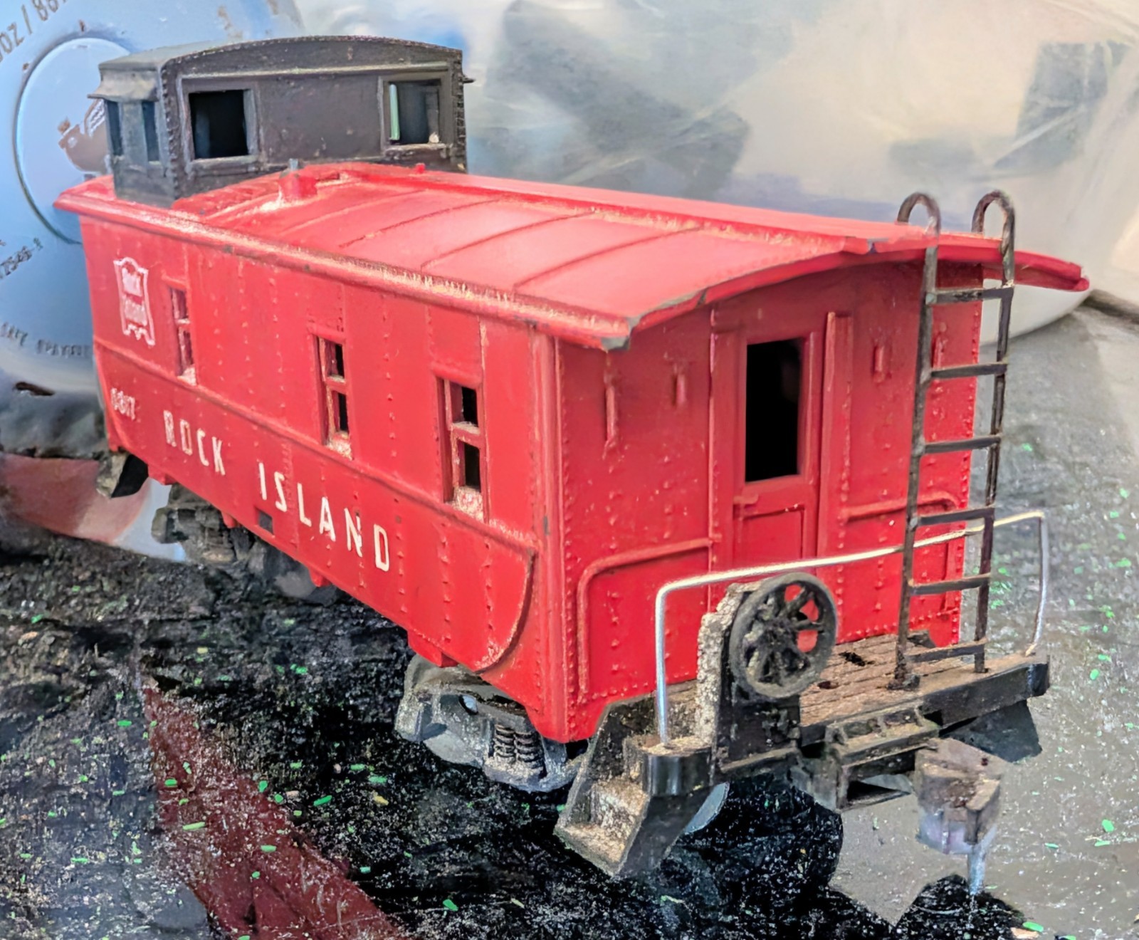 Lionel Rock Island O Gauge 1:48 Caboose 0817 Analog 3-Rail AC Red